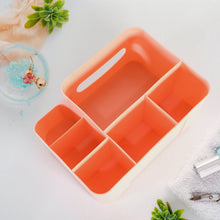 Tissue Paper Storage Holder, Stationery Storage Remote Control, Decorative Pen, Pencil, Napkin, Mobile Phone Multi-Function Desk Storage Organizer for Home and Office (6 Compartment)