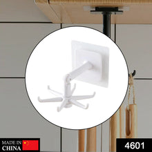 Rotatable hooks for 360-degree hanging, demonstrating their adjustable design