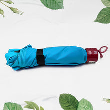 3-fold Sun  Rain Protective Solid Foldable Umbrella (1 Pc  Mix Color)