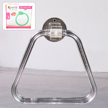Unbreakable Abs Square Towel Ring Wall Mounted Stand  Holder (1 Pc)
