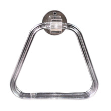 Unbreakable Abs Square Towel Ring Wall Mounted Stand  Holder (1 Pc)